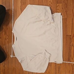 Super soft buble sleeve sweatshirt